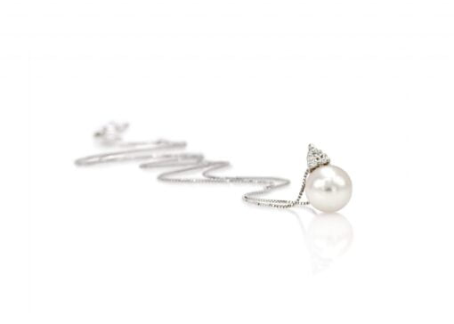 Collana con Perla e Brillanti - immagine 2