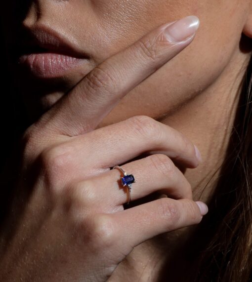 Anello Zaffiro in Oro - immagine 4