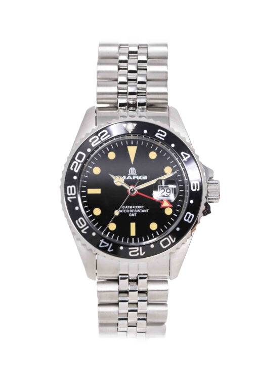 Orologio Uomo GMT Black Vintage