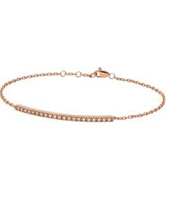 Bracciale Backspin In Oro Rosa Con Diamanti