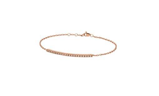 Bracciale Backspin In Oro Rosa Con Diamanti