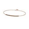 Bracciale Backspin In Oro Rosa Con Diamanti Neri
