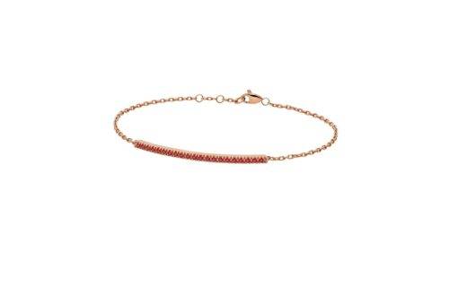Bracciale Backspin in oro rosa con rubini