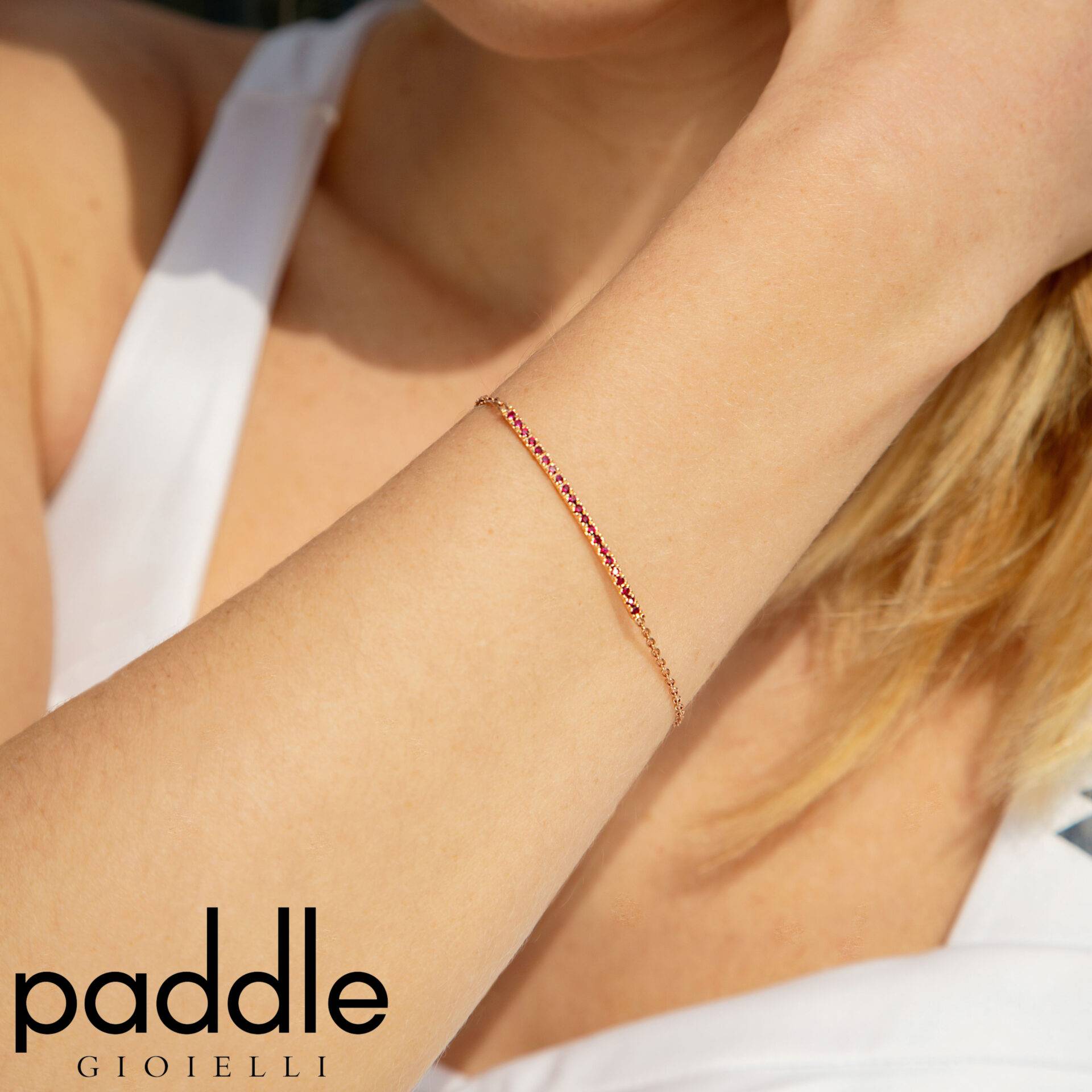 Bracciale Backspin In Oro Bianco Con Diamanti Neri - immagine 3